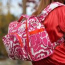 B.F.F. Сумка рюкзак на коляску для мамы - fuchsia blossums JuJuBe