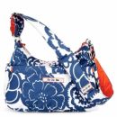 HoboBe Сумка для мамы через плечо на коляску - cobalt/tangerine JuJuBe