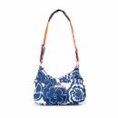 HoboBe Сумка для мамы через плечо на коляску - cobalt/tangerine JuJuBe