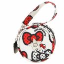 Paci Pod Контейнер для пустышек, футляр, круглая сумочка - Hello Kitty Peek a Bow JuJuBe