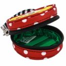 Paci Pod Контейнер для пустышек, футляр, круглая сумочка - Hello Kitty Strawberry Stripes JuJuBe