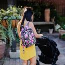 Mini Be Рюкзак для прогулок - Black And Bloom JuJuBe