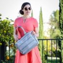Be Classy Сумка на коляску Серая в полоску - East Hampton JuJuBe