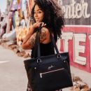 Everyday Tote Сумка для коляски из экокожи - Noir Rose Gold JuJuBe