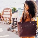 Everyday Tote Сумка для коляски из экокожи - Plum JuJuBe
