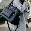 Wherever Weekender Сумка для мамы из веган кожи - Noir JuJuBe