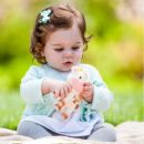 Infantino (США) Прорезыватель для зубов из натурального каучука "Коровка"