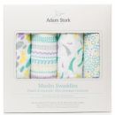 Муслиновые пеленки 4 шт. Adam Stork Sweetie