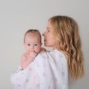 Пеленка детская муслин Adam Stork Pink Circles