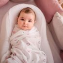 Пеленка детская муслин Adam Stork Pink Circles