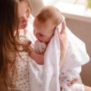 Пеленка детская муслин Adam Stork Pink Circles