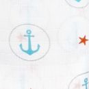 Пеленка детская муслин Adam Stork Blue Anchors