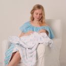 Пеленка детская муслин Adam Stork Blue Anchors