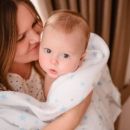 Пеленка детская муслин Adam Stork Blue Stars