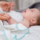 Фланелевая пеленка Adam Stork Premium Cotton Turquoise Stars