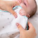 Фланелевая пеленка Adam Stork Premium Cotton Turquoise Stars