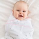 Фланелевая пеленка Adam Stork Premium Cotton Pink Stars