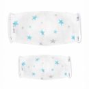 Марлевые маски детская и взрослая Adam Stork Blue Stars