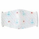 Марлевая маска детская 4-9 лет Adam Stork Blue Anchors