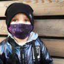 Марлевая маска детская 4-9 лет Adam Stork Blue Anchors