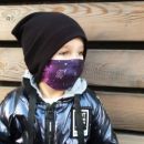 Марлевая маска детская 4-9 лет Adam Stork Blue Anchors