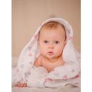 Двухслойное муслиновое одеяло Adam Stork Bear/Heart