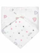 Бандана-нагрудник Adam Stork Hearts/Dots