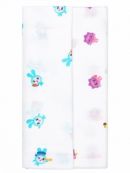 Пеленки детские муслин 2шт. Adam Stork Малышарики "Крошик/Ёжик"