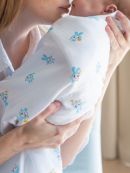 Пеленки детские муслин 2шт. Adam Stork Малышарики "Крошик/Ёжик"