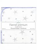 Фланелевая пеленка Adam Stork Premium Cotton Lavender Stars