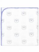 Фланелевая пеленка Adam Stork Premium Cotton Lavender Bears