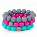 Силиконовый браслет Itzy Round Bead Ritzy Gray