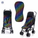 Матрасик в коляску хлопковый Bsnuggle 3D air Mesh M dark rainbow