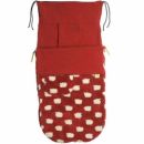 Теплый флисовый конверт Buggysnuggle Sheep Red
