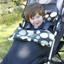 Водостойкий конверт Buggysnuggle WP Black/Charcoal Retro Spotty Fur