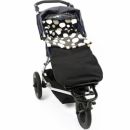 Водостойкий конверт Buggysnuggle WP Black/Charcoal Retro Spotty Fur