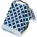 Накидка на автокресло Itzy Ritzy Social Circle Blue with Blue Minky