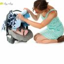 Накидка на автокресло Itzy Ritzy Social Circle Blue with Blue Minky