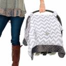 Муслиновая накидка на автокресло Itzy Ritzy C. Grey Chevron