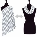 Шарф для кормления Itzy Ritzy C. Grey Chevron