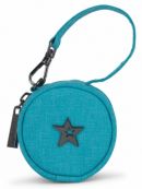 JuJuBe (США) Контейнер для пустышек, футляр, круглая сумочка Paci Pod Неоновая Голубая - Electric Blue