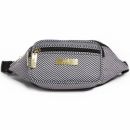 Hippie Поясная сумка бананка женская черно белая - The Queen of the Nile JuJuBe