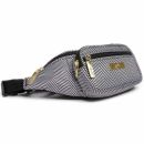 Hippie Поясная сумка бананка женская черно белая - The Queen of the Nile JuJuBe