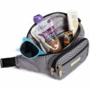 Hippie Поясная сумка бананка женская черно белая - The Queen of the Nile JuJuBe