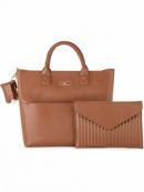 JuJuBe (США) Сумка для молодой мамы с клатчем кожаная Whitney Carson - Spice