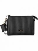 Day to Night Сумка кросс боди на широком ремне для мамы Witney Carson X JuJuBe - Черная