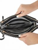 Day to Night Сумка кросс боди на широком ремне для мамы Witney Carson X JuJuBe - Черная