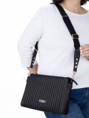 Day to Night Сумка кросс боди на широком ремне для мамы Witney Carson X JuJuBe - Черная