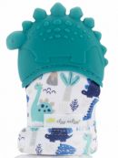 Itzy Ritzy (США) Прорезыватель рукавичка силиконовый на руку Teal Dino
