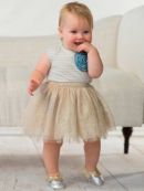 Itzy Ritzy (США) Пинетки из кожи натуральной Blush Sparkle (размер 0-6 мес.)